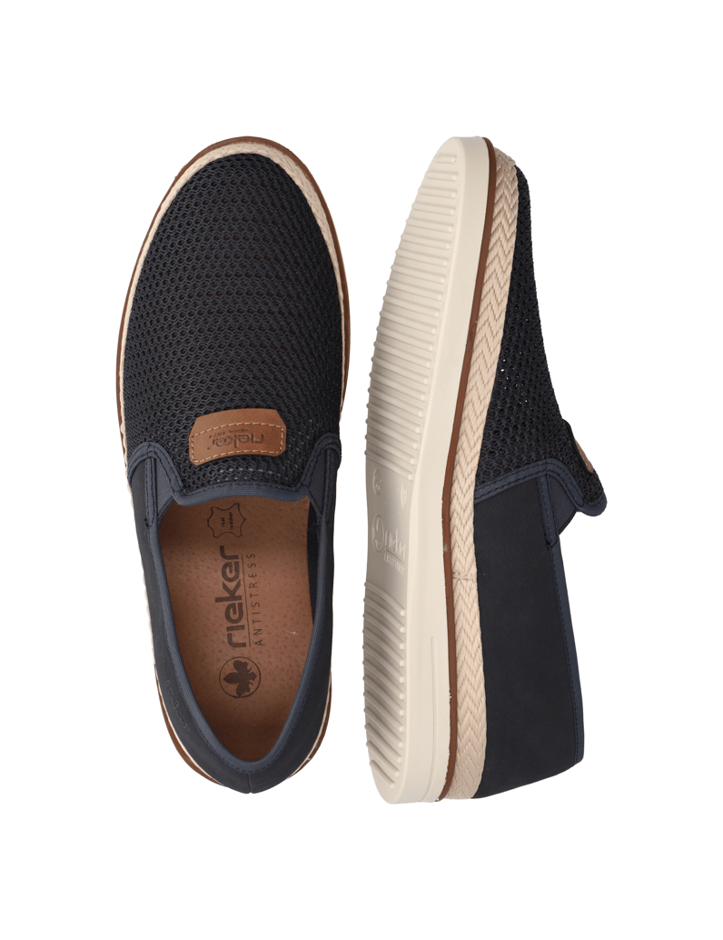 Rieker-textil-sportovní-nazouvací-boty-modrá