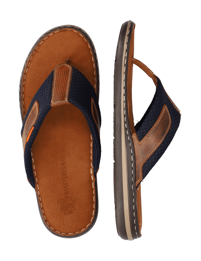 Master-Class-Textil-Pantoffel-modrá