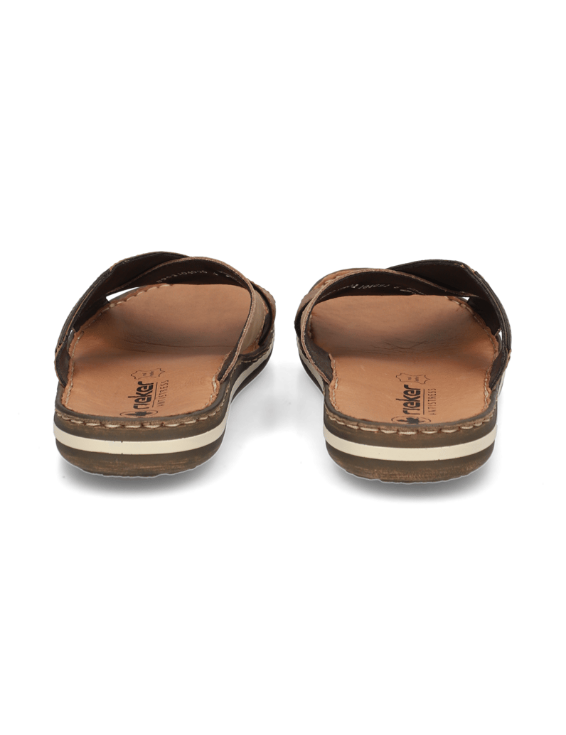 Rieker-Lederkombination-Pantoffel