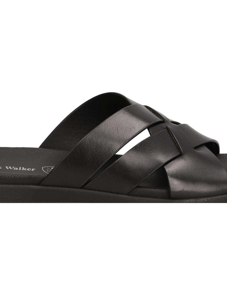 Frank-Walker-hladká-kůže-pantofle-černá
