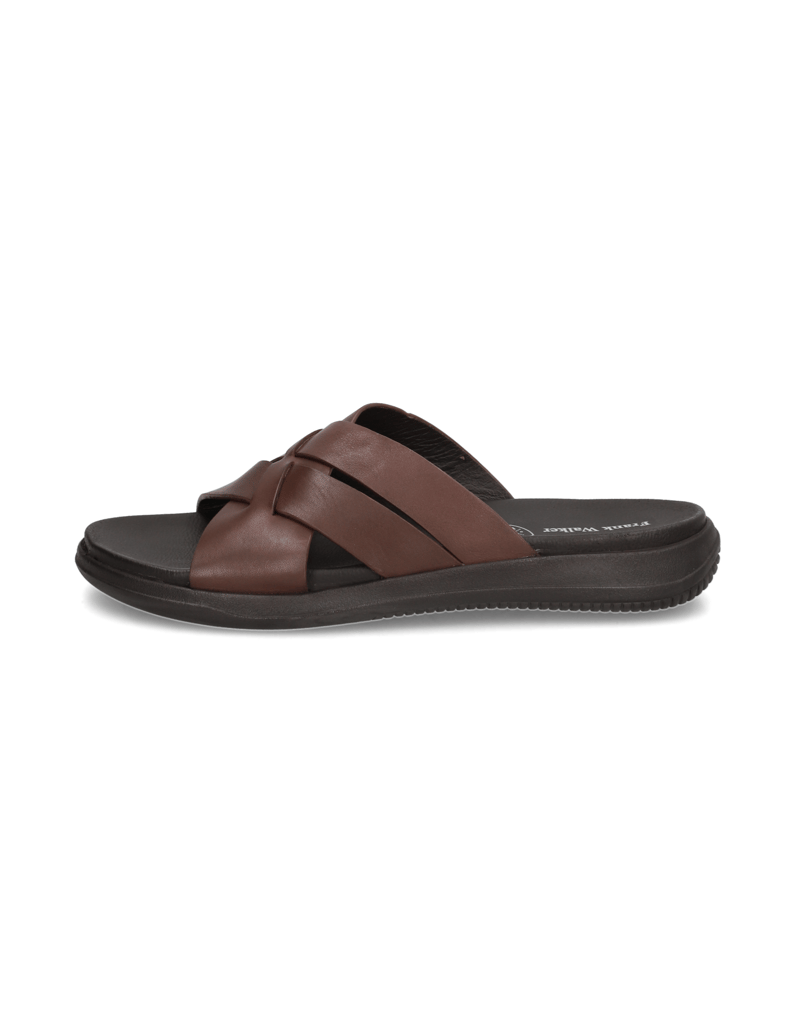 Frank-Walker-hladká-kůže-pantofle-černá