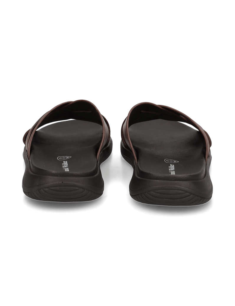 Frank-Walker-hladká-kůže-pantofle-černá