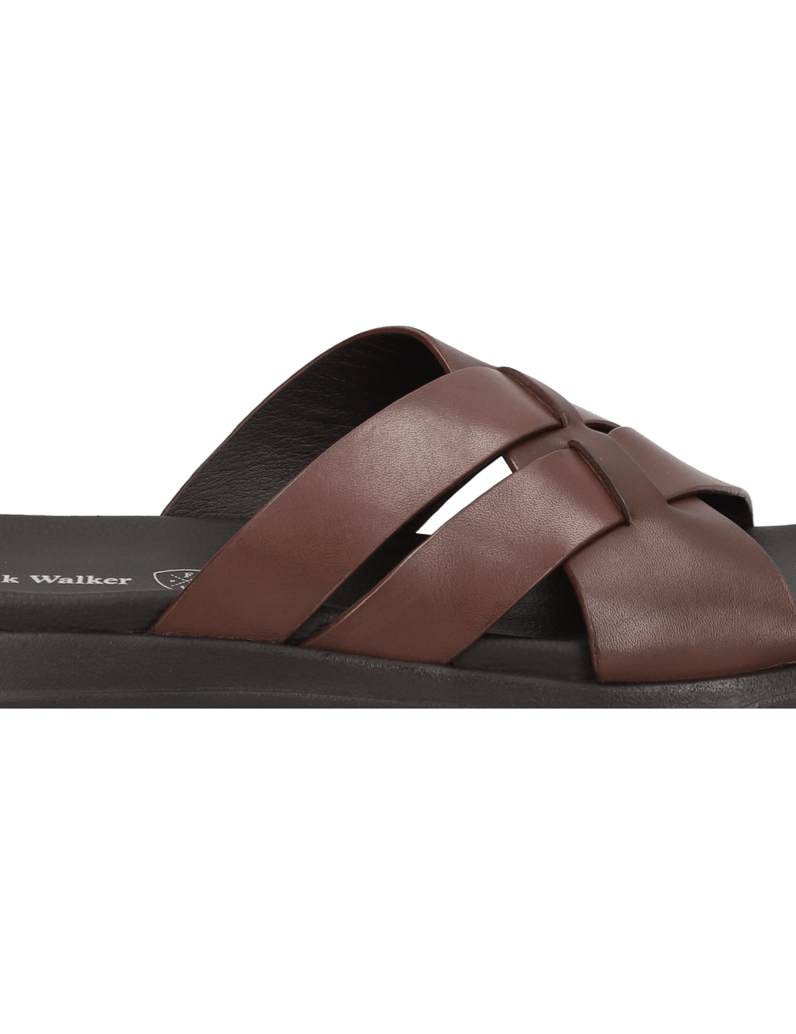 Frank-Walker-hladká-kůže-pantofle-černá