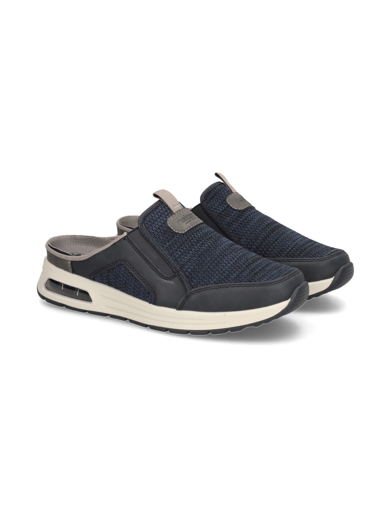 Rieker-Textil-Pantoffel-blau