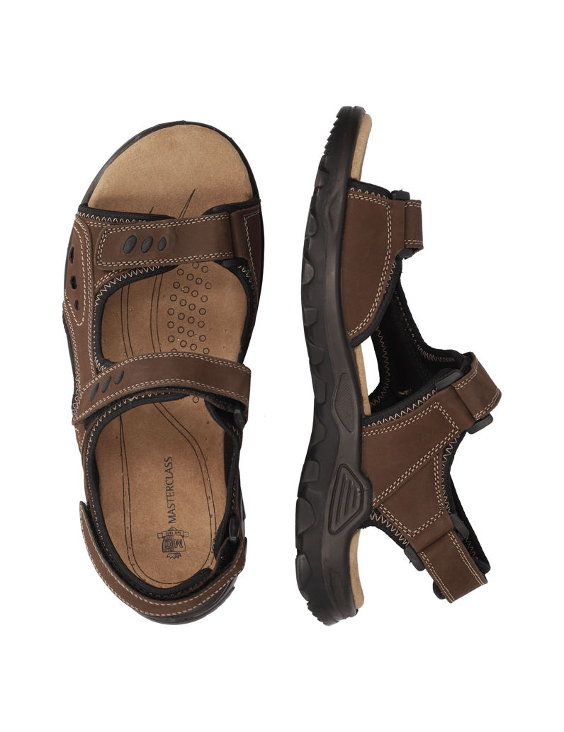 Master-Class-klasické-sandály---nubuk-černá