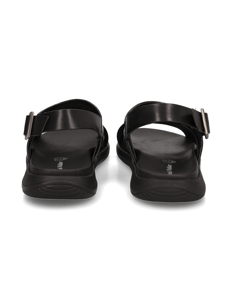 Frank-Walker-Glattleder-Sandale-schwarz