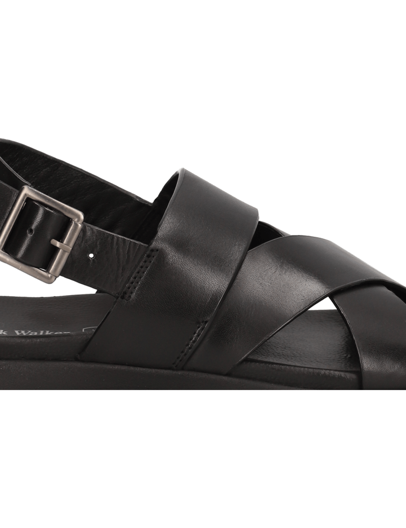 Frank-Walker-Glattleder-Sandale-schwarz