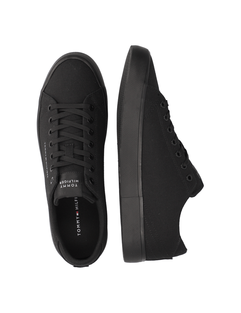 Tommy-Hilfiger-TH-HI-VULC-LOW-CANVAS-črna