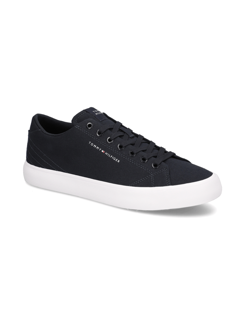 Tommy-Hilfiger-TH-HI-VULC-LOW-CANVAS-čierna