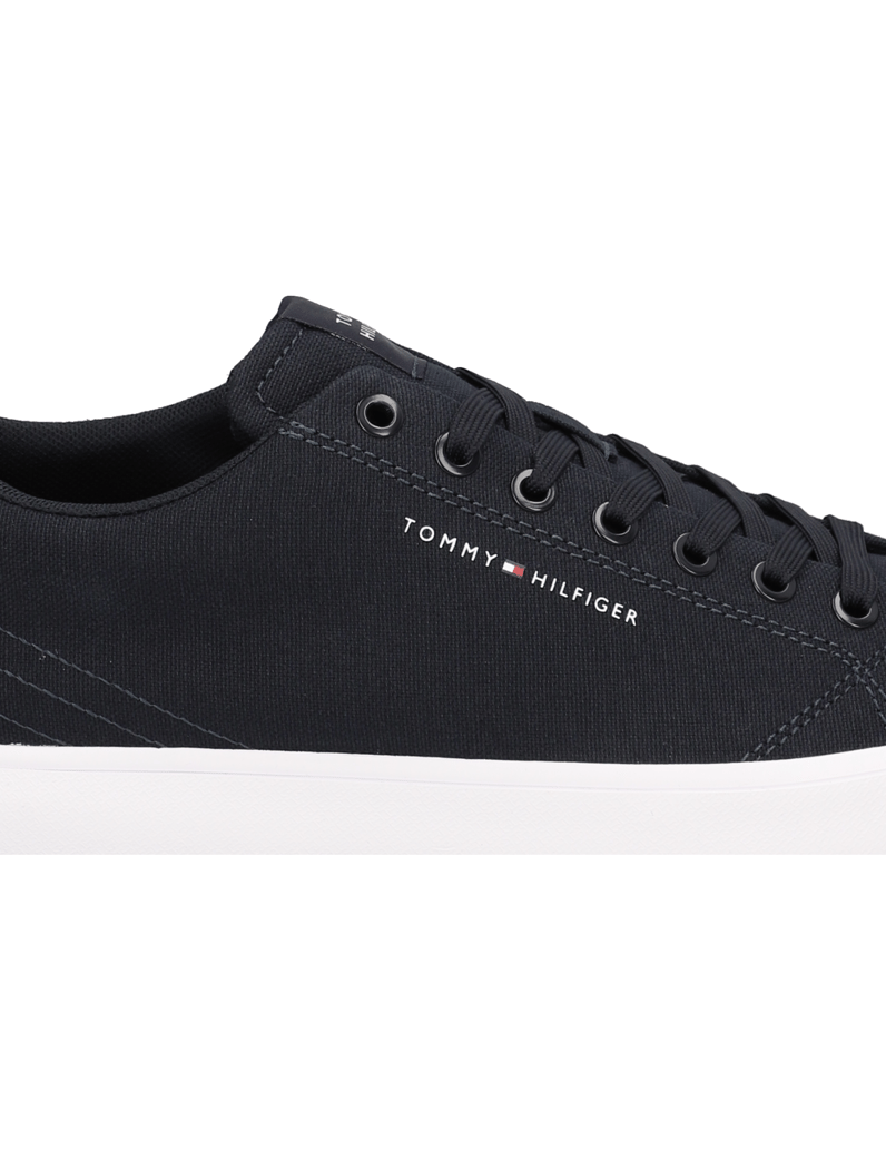 Tommy-Hilfiger-TH-HI-VULC-LOW-CANVAS-čierna