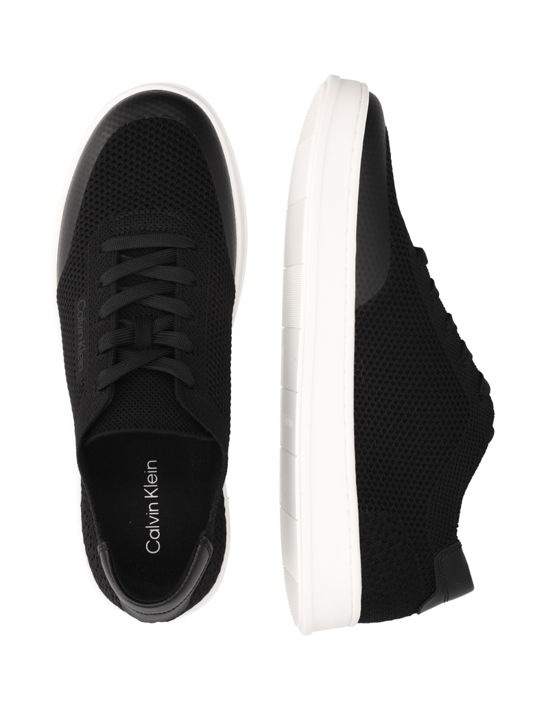 CALVIN-KLEIN-JEANS-LOW-TOP-LACE-UP-KNIT-schwarz