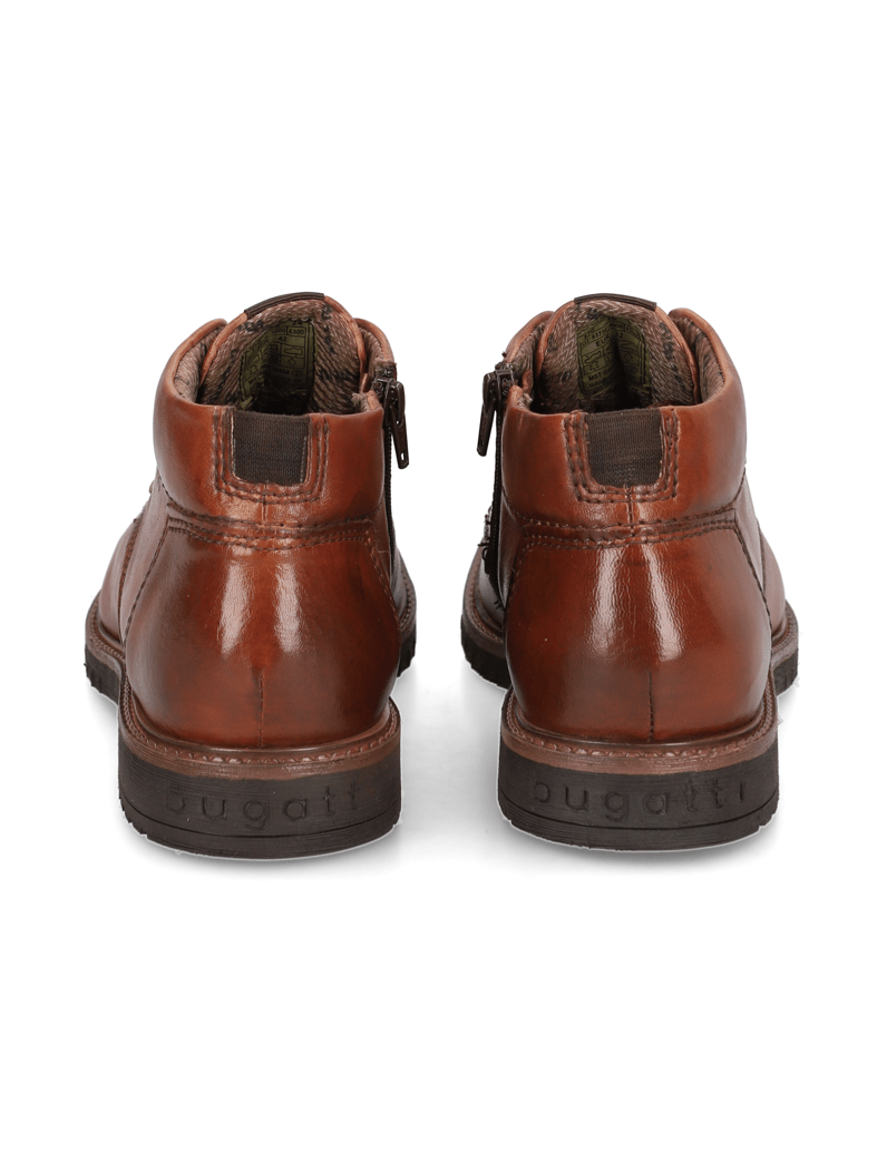 BUGATTI-hladká-kůže-kotníčkové-boty-černá