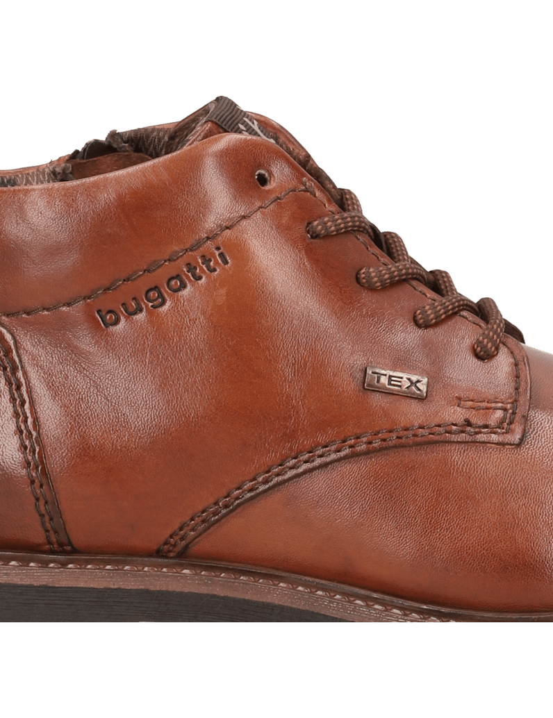 BUGATTI-hladká-kůže-kotníčkové-boty-černá