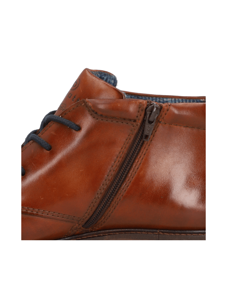 BUGATTI-elegantná-členková-obuv-koňaková