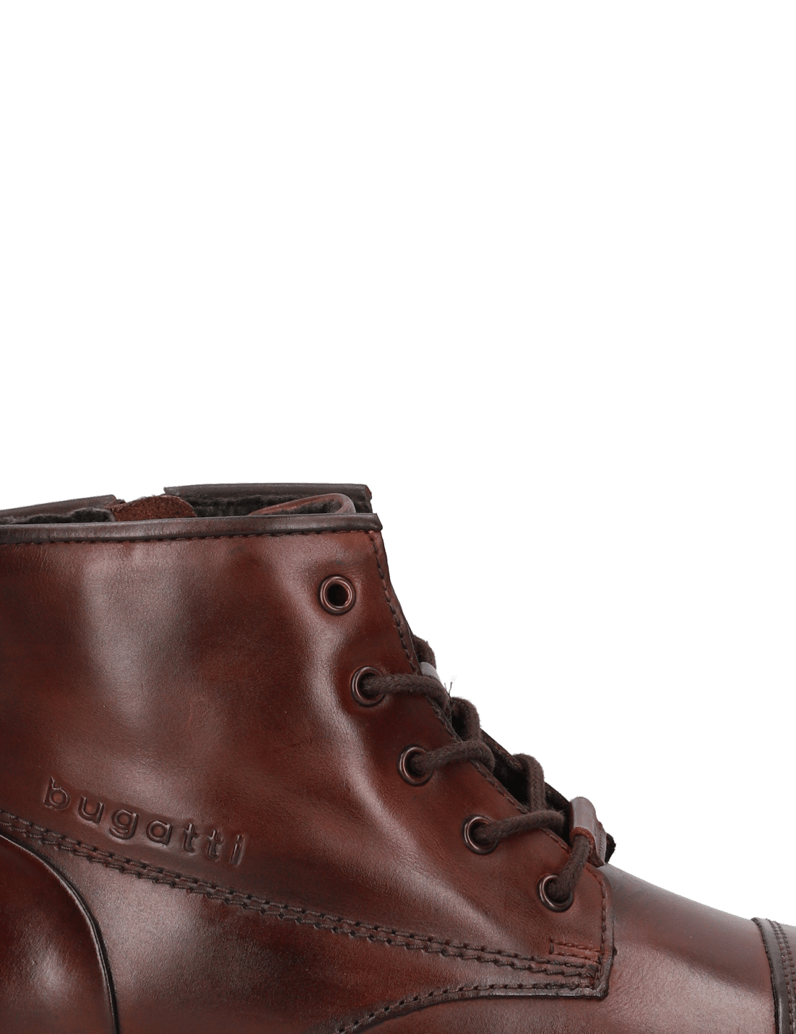 BUGATTI-elegantná-členková-obuv-hnedá