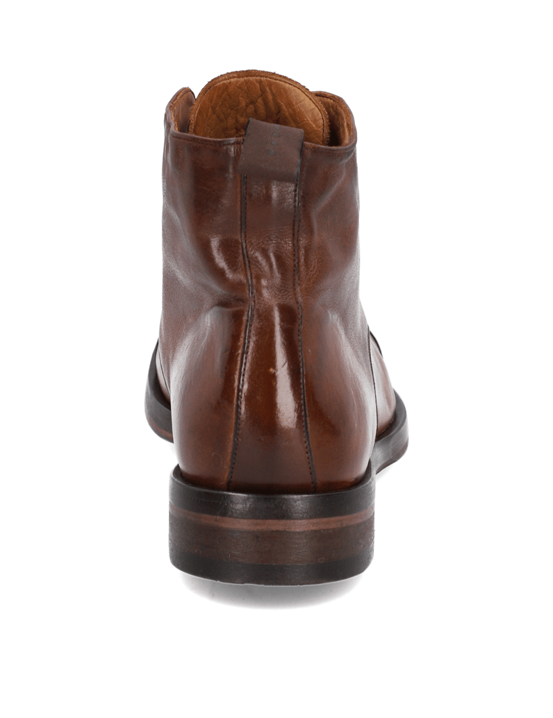 Rolando-Sturlini-Glattleder-Schnürstiefelette-braun