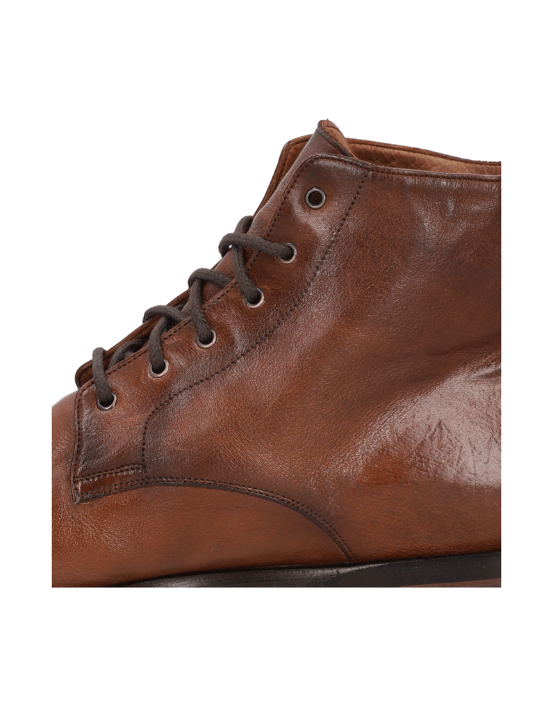 Rolando-Sturlini-Glattleder-Schnürstiefelette-braun