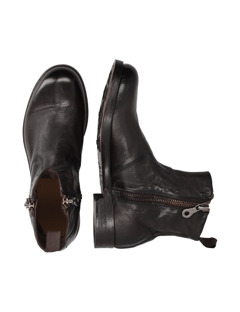 Rolando-Sturlini-Glattleder-Stiefelette-grau