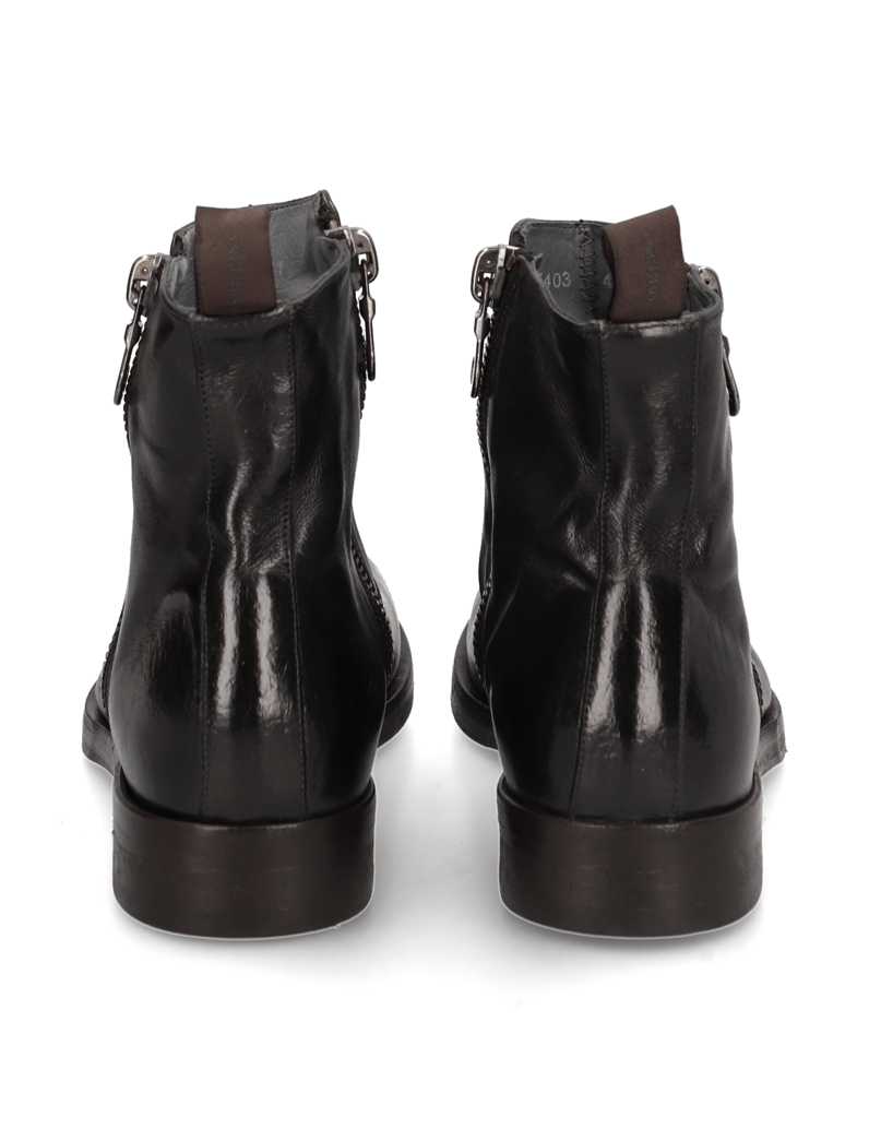 Rolando-Sturlini-Glattleder-Stiefelette-grau