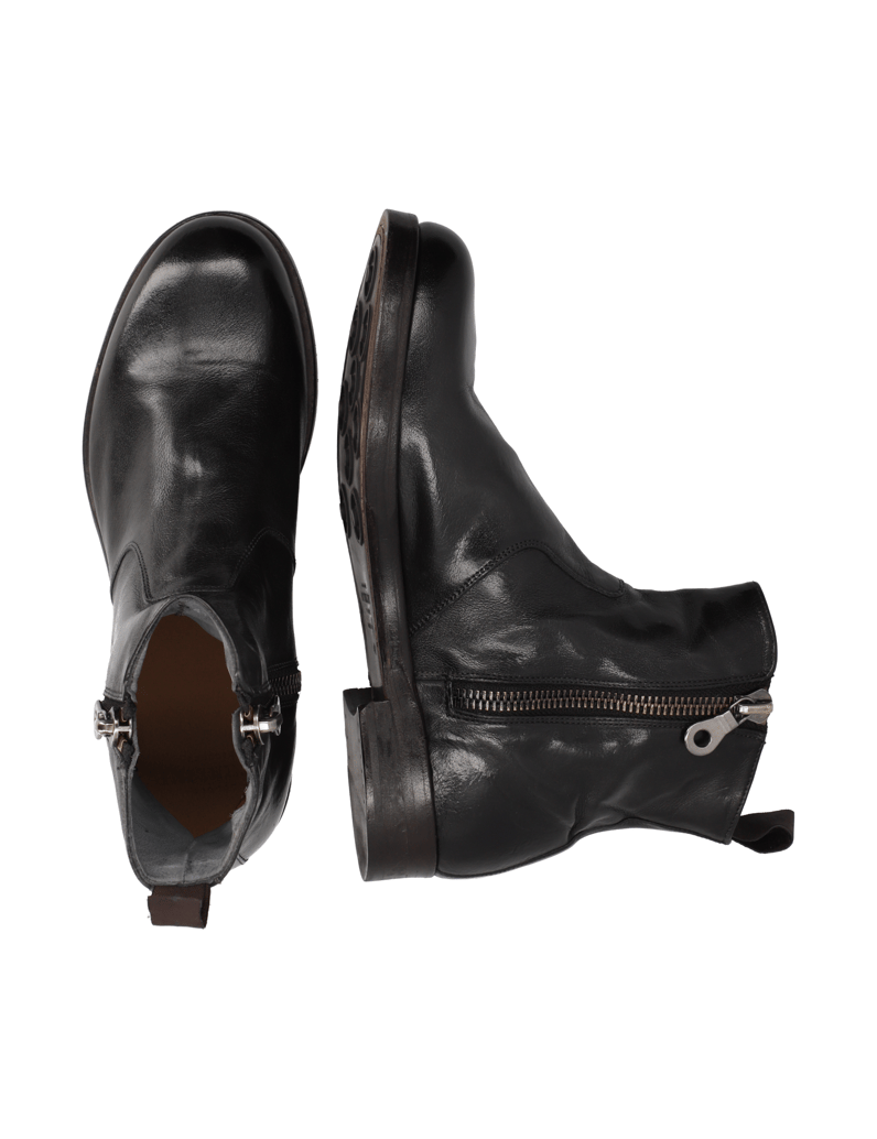 Rolando-Sturlini-Glattleder-Stiefelette-grau