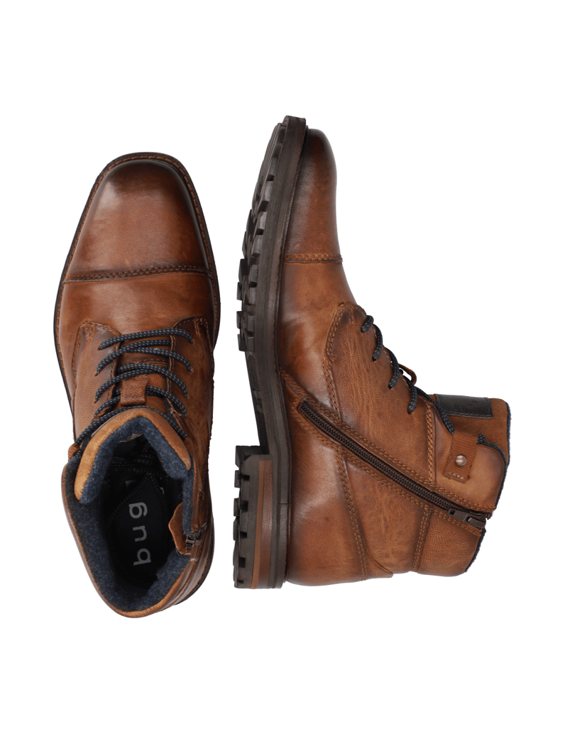 BUGATTI-Elegantní-polokozačky-koňaková