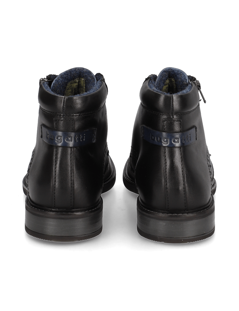 BUGATTI-elegantná-členková-obuv-čierna