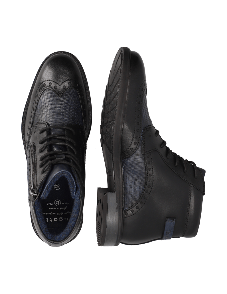 BUGATTI-elegantná-členková-obuv-čierna