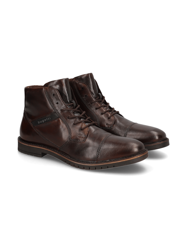 BUGATTI-Elegantní-polokozačky-hnědá