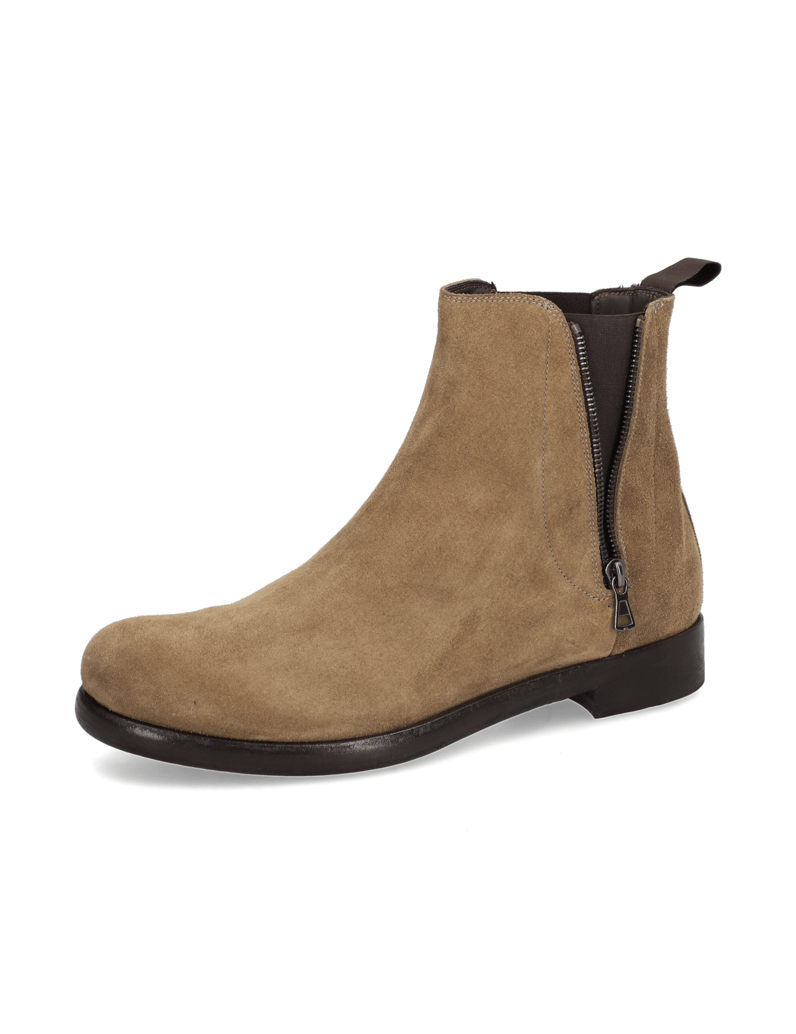 Rolando-Sturlini-Veloursleder-Chelsea-beige