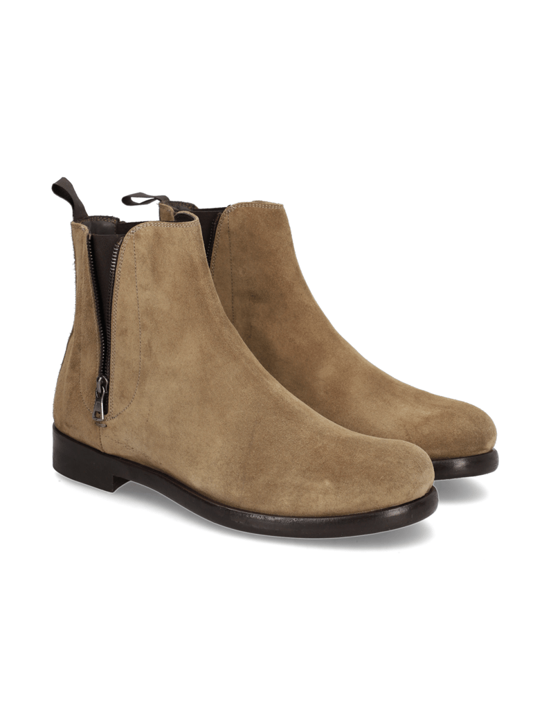 Rolando-Sturlini-Veloursleder-Chelsea-beige