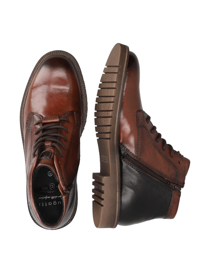 BUGATTI-gladko-usnje-elegantni-gležnjarji-n-konjak