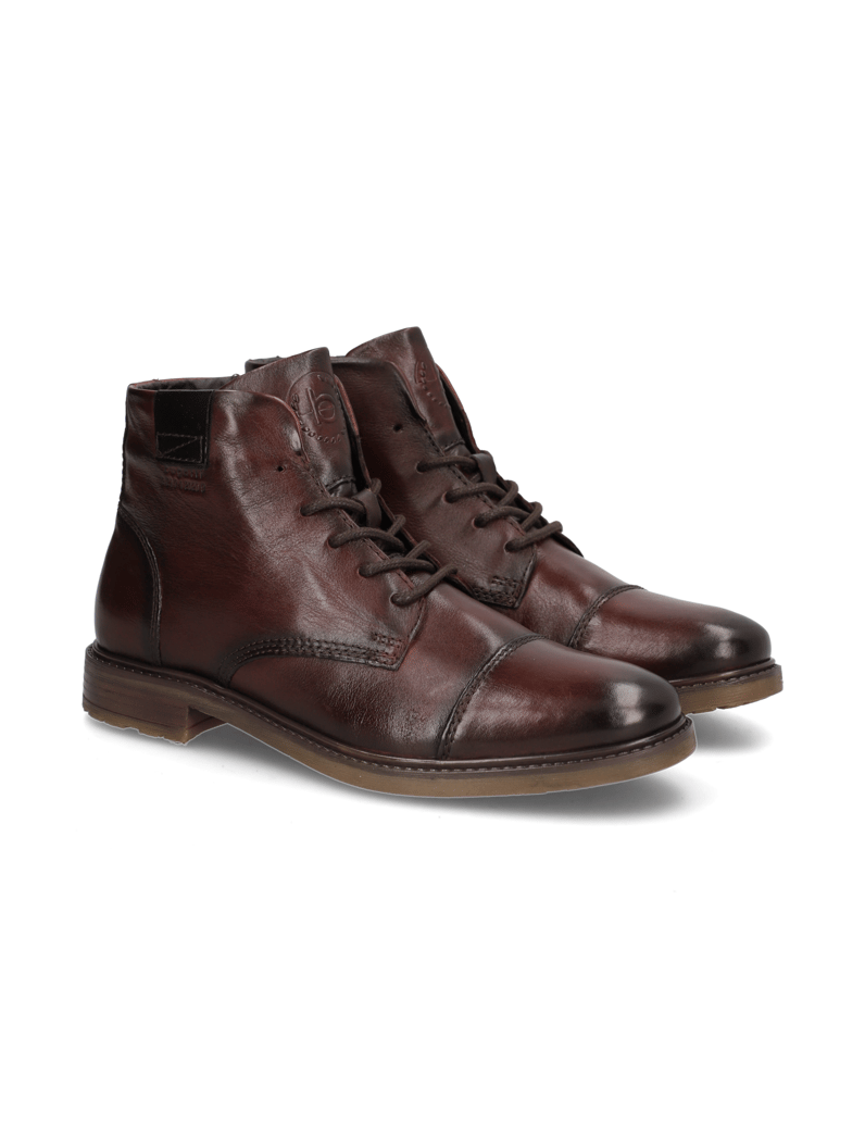 BUGATTI-snurovacie-čižmičky-čierna