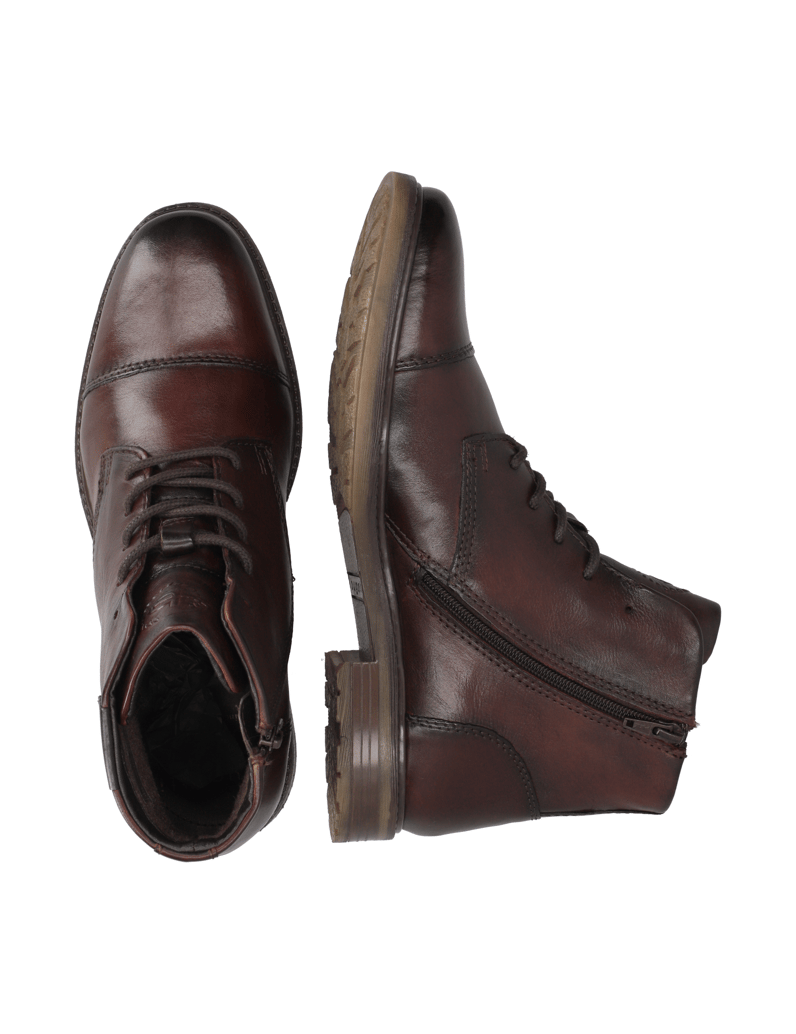 BUGATTI-snurovacie-čižmičky-čierna