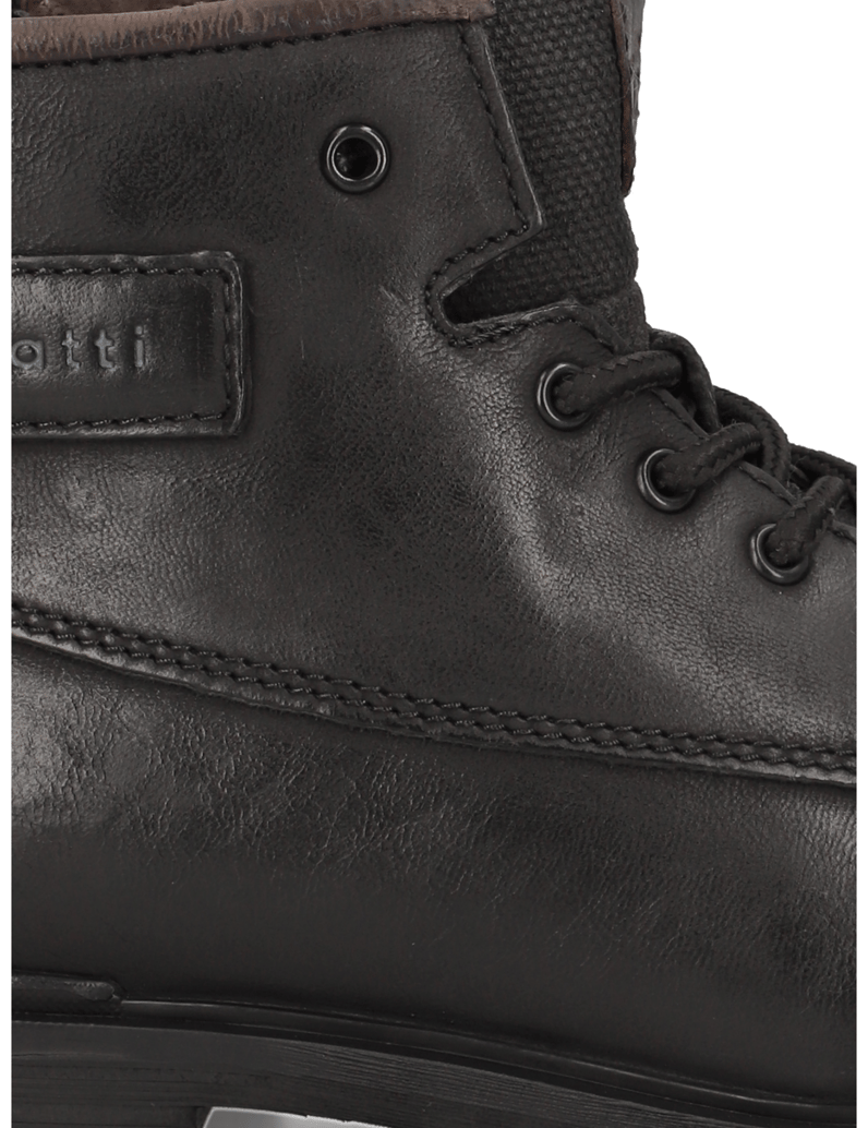 BUGATTI-šněrovací-polokozačky-černá