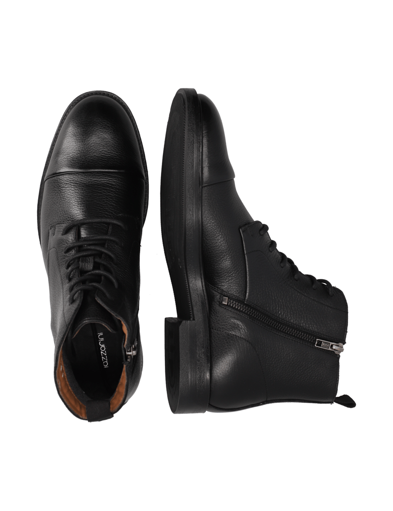 Lazzarini-šněrovací-polokozačky-černá