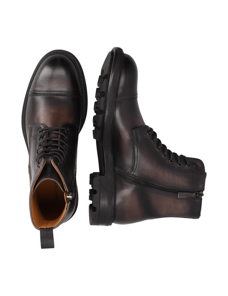 Magnanni-Glattleder-Boot-grau