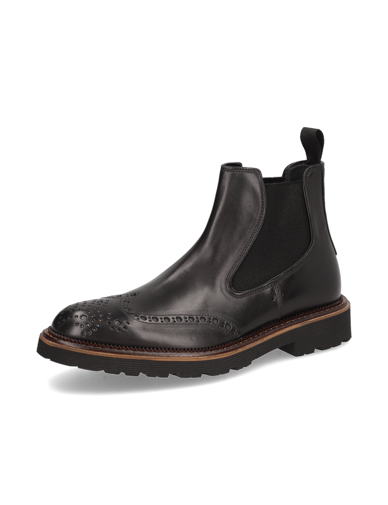 D.H.Pollak-Glattleder-Chelsea-schwarz