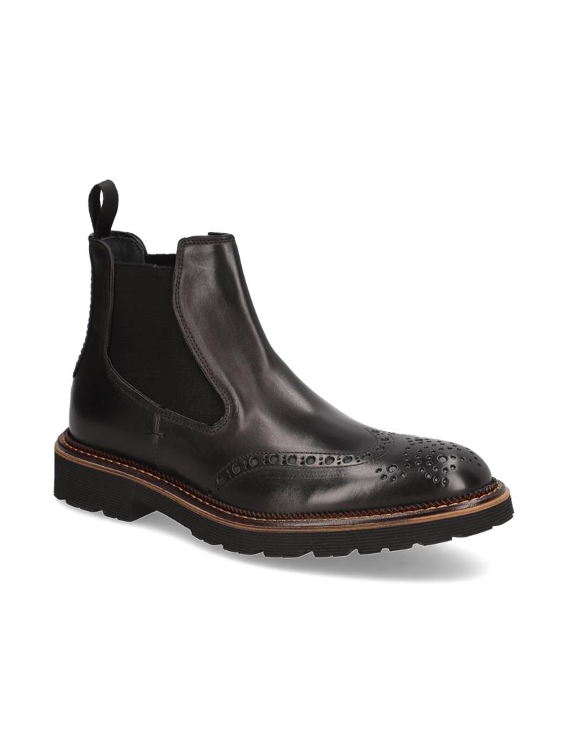 D.H.Pollak-Glattleder-Chelsea-schwarz