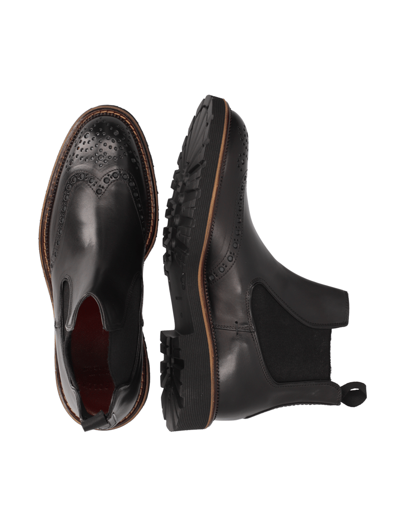 D.H.Pollak-Glattleder-Chelsea-schwarz