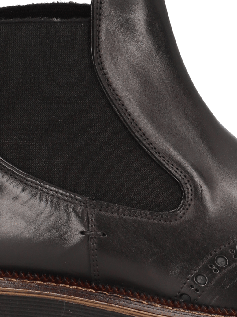 D.H.Pollak-Glattleder-Chelsea-schwarz