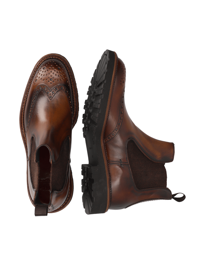 D.H.Pollak-Glattleder-Chelsea-schwarz