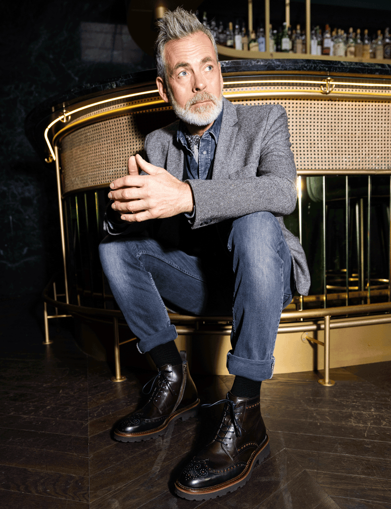 D.H.Pollak-Glattleder-Boot-hnedá