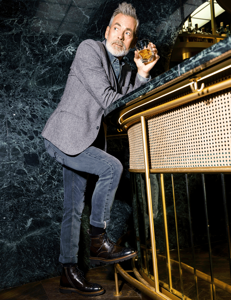 D.H.Pollak-Glattleder-Boot-hnedá