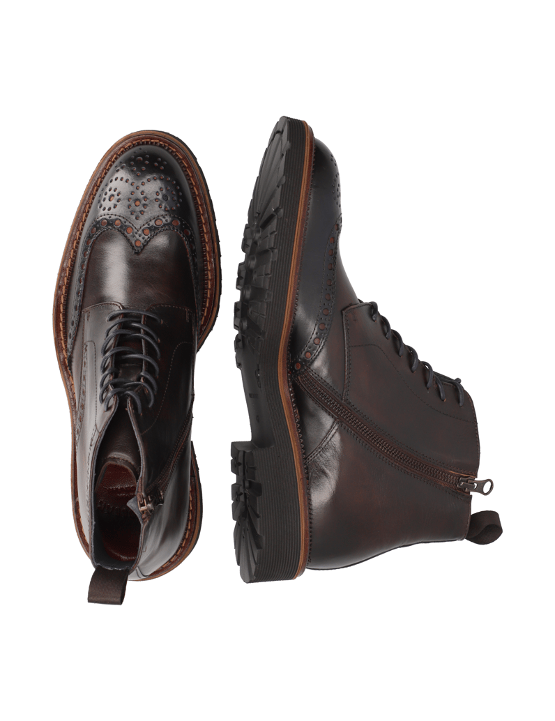 D.H.Pollak-Glattleder-Boot-hnedá