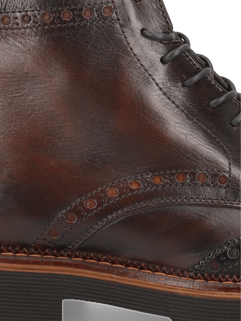 D.H.Pollak-Glattleder-Boot-hnedá