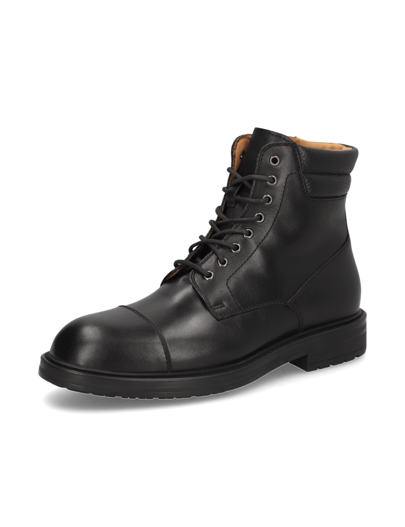 Magnanni-Glattleder-Boot-schwarz
