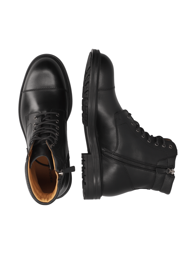 Magnanni-Glattleder-Boot-schwarz