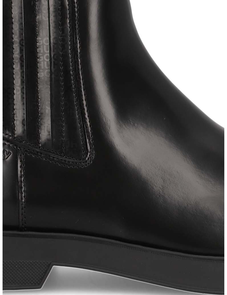 HUGO-polokozačky-černá