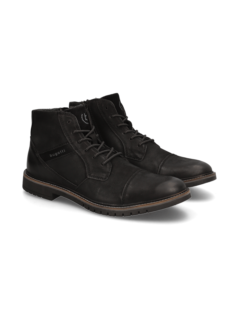 BUGATTI-Elegantní-polokozačky-černá