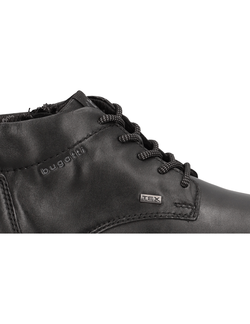 BUGATTI-hladká-koža-členková-obuv-čierna